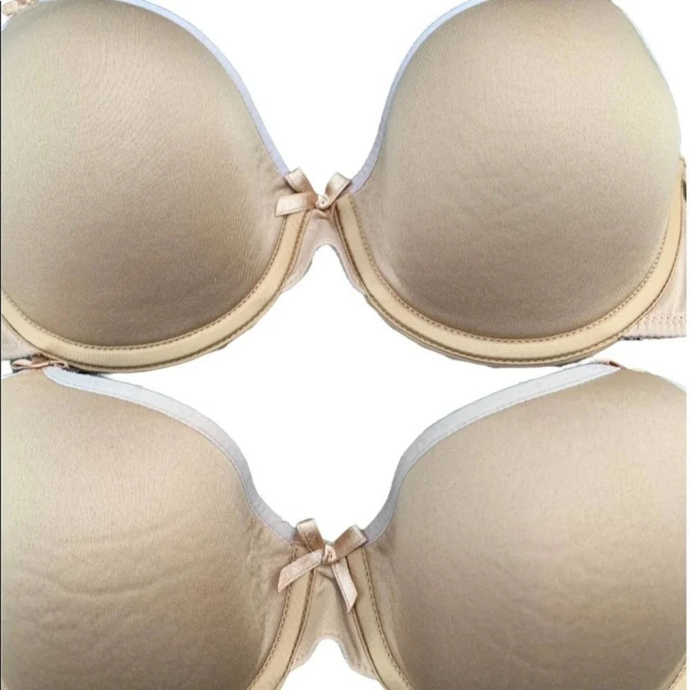 Chantelle bra lined tan bundle size 32 C - Picture 2 of 7